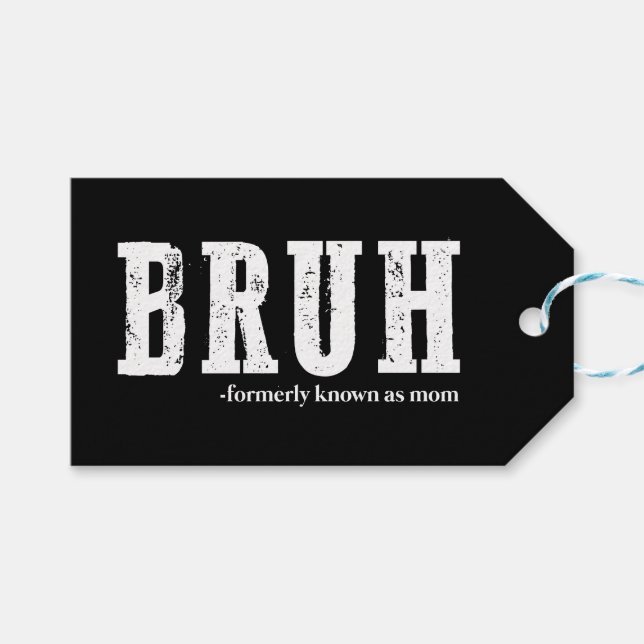 Bruh, früher bekannt als Mama Funny Mother Day Geschenkanhänger (Vorderseite (Horizontal))
