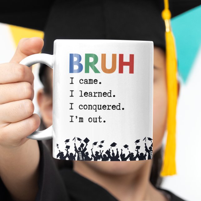Bruh Funny Abschluss Geschenk Personalisiert Zweifarbige Tasse (Von Creator hochgeladen)