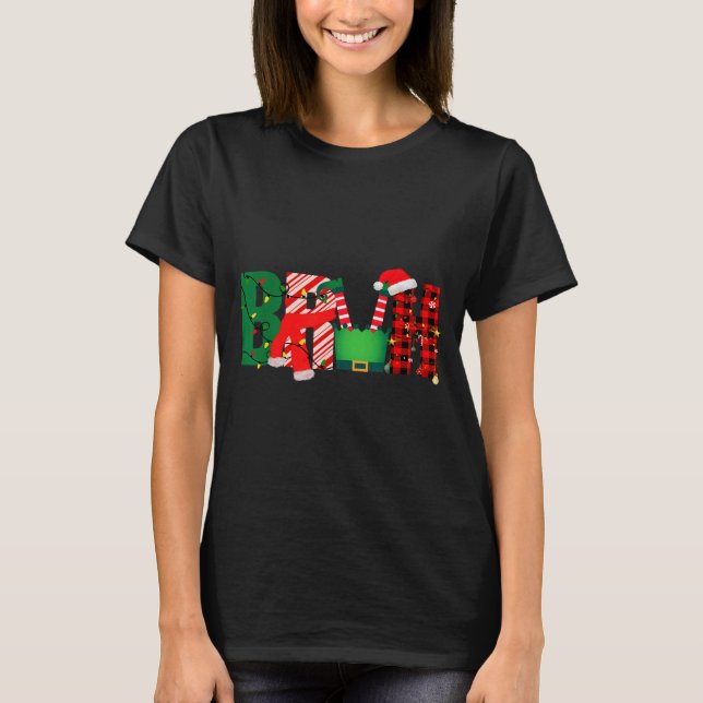 Bruh Funny Christmas For Kids Boys Bruh Xmas Light T-Shirt (Vorderseite)