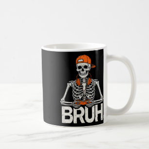 Bruh Gamer Skelett Halloween Videospiel Controller Kaffeetasse