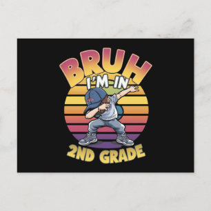 BRUH I BIN IN DER 2. GRADE POSTKARTE