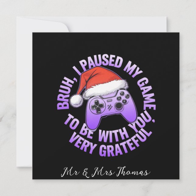 Bruh, ich habe mein Spiel bei dir gehalten Einladung (Vorderseite)