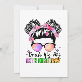 Bruh ist mein 10. Geburtstag 10 Jahre alt Einladung