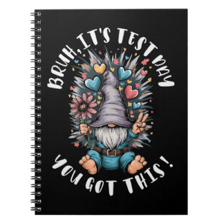 Bruh it's test day you got this funny school motiv notizblock