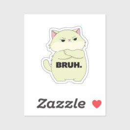 Bruh Kitty Aufkleber