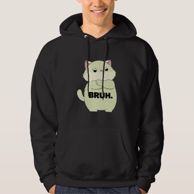 Bruh Kitty Kapuzenpullover Hoodie (Vorderseite)