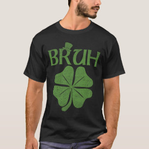 Bruh Kleeblatt Clover St. Patrick's Day Men Boy Ki T-Shirt