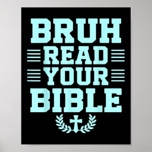 Bruh las deine Bibel Gott Christliche Religion Chr Poster