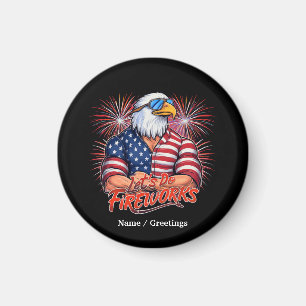 Bruh Lasse Do Fireworks Juli Vierte Funny Patrioti Magnet