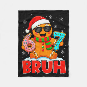 Bruh Lebkuchen Sechs Sieben 67 Eiscreme-Tropf Chri Fleecedecke