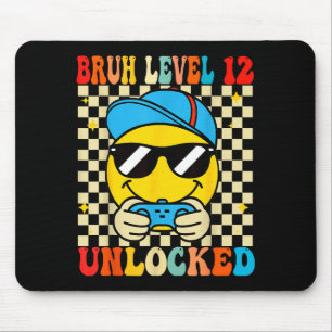 Bruh Level 12 freigeschaltet Smiley Gesicht Video Mousepad