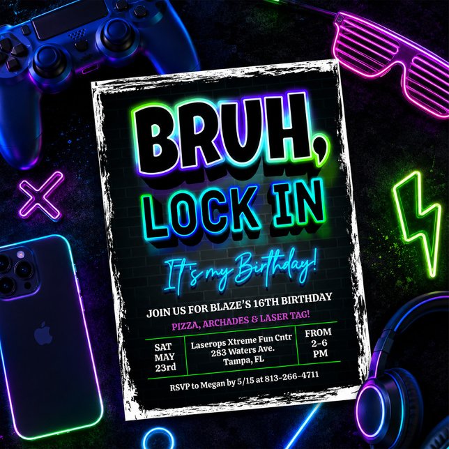 Bruh Lock am Geburtstag Einladung (Von Creator hochgeladen)
