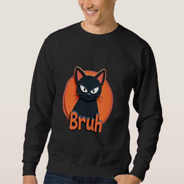 Bruh lustiger Spruch Meme Bro Boy Mädchen Kinder J Sweatshirt (Vorderseite)