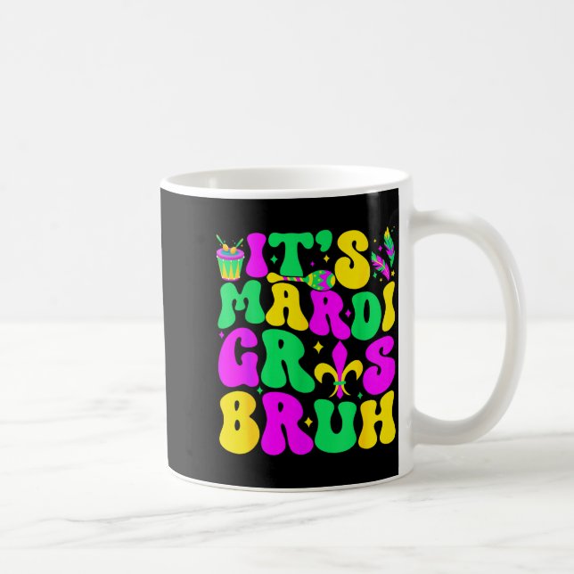 Bruh Mardi Gras Teens Boys Kids Mardi Gras _1  Kaffeetasse (Rechts)