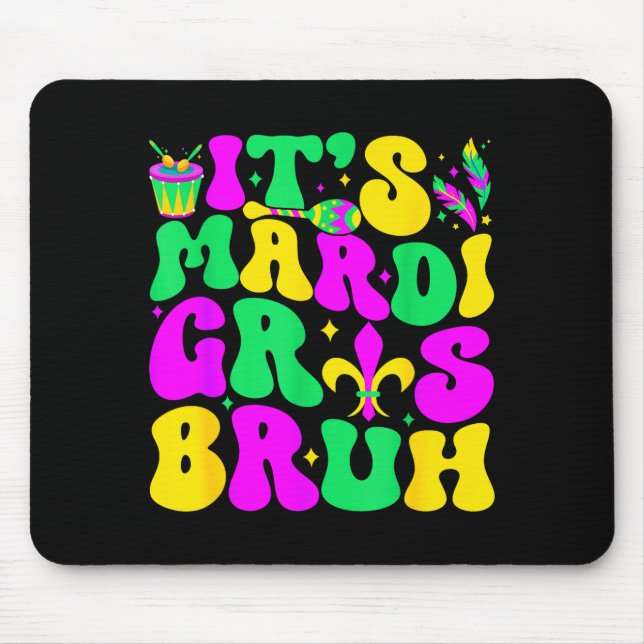 Bruh Mardi Gras Teens Boys Kids Mardi Gras _1  Mousepad (Vorne)