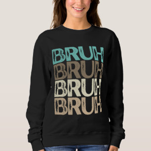 Bruh Mehrfarbig Blau Beige Khaki Braun Neutral Bru Sweatshirt
