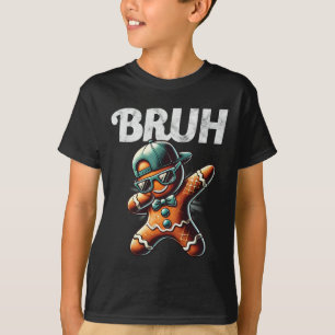 Bruh Meme Cool Gingerbread Dabbing Weihnachten T-Shirt