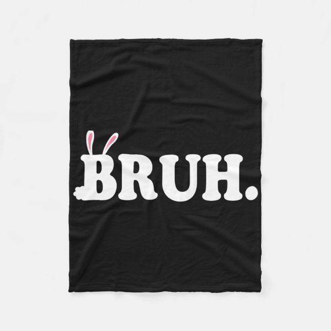 Bruh Meme Funny Bro Grußvideo Gamer Osterbu Fleecedecke (Vorderseite)