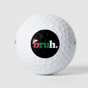 Bruh Meme Funny sagt Bro Weihnachten grüßen Golfball