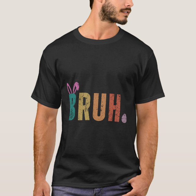 Bruh Meme Funny Sprichwort Bro Greeting Teens Boys T-Shirt (Vorderseite)