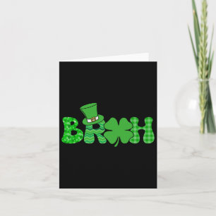 Bruh Meme Funny St Patricks Day Kleeblatt Irish Karte