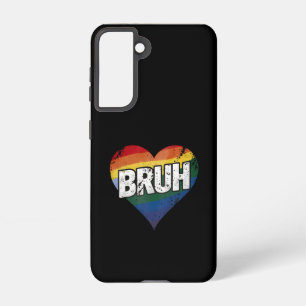 Bruh Meme Lustiger Spruch Bro Gruß Schwul LGBT Sto Samsung Galaxy Hülle