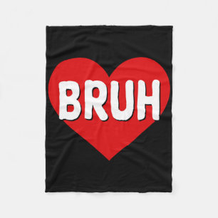 Bruh Meme Lustiger Spruch Bro Gruß Teenager Jungen Fleecedecke
