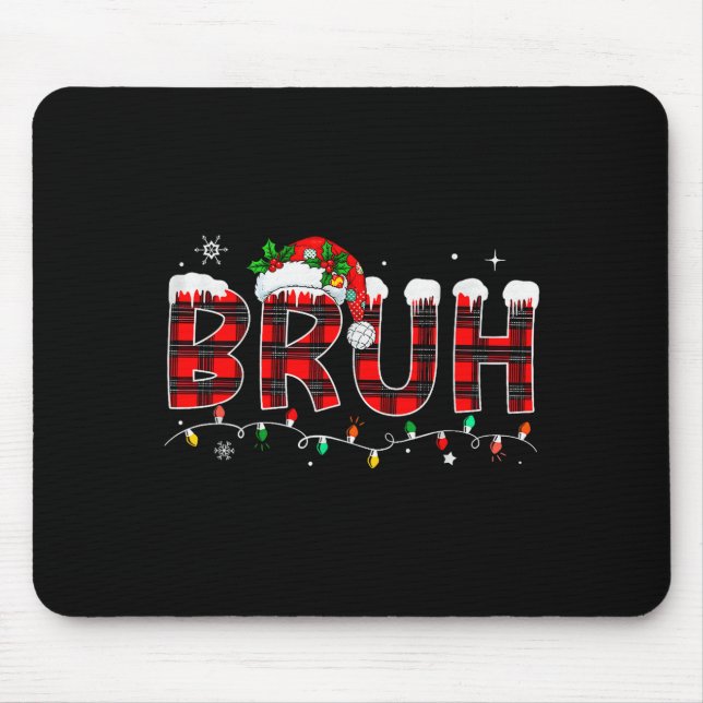 Bruh Meme Lustiger Spruch Bro Gruß Teenager Jungen Mousepad (Vorne)
