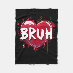 Bruh Meme Lustiger Spruch Bro Gruß Teens Jungen Va Fleecedecke