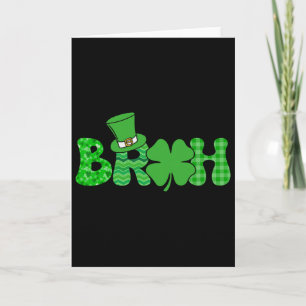 Bruh Meme Lustiger St. Patricks Tag Shamrock Irisc Karte
