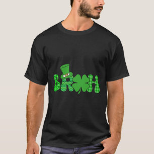 Bruh Meme Lustiges St. Patricks Day Shamrock Irisc T-Shirt