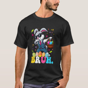 Bruh Meme Ostertag Dabbing Bunny Ostern Bruh Junge T-Shirt