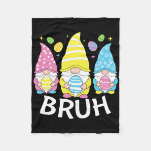 Bruh Meme Ostertag Lustiger Hase Eier Gnomies Jung Fleecedecke