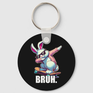 Bruh Meme Ostertag Lustiger Hase Eier Teens Jungen Schlüsselanhänger