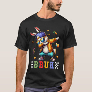 Bruh Meme Ostertag Lustiger Hase Eier Teens Jungen T-Shirt