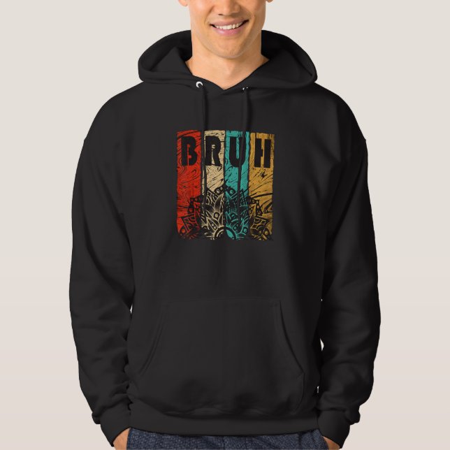Bruh Meme Sprichwort Brother Greeting Men Teens Bo Hoodie (Vorderseite)