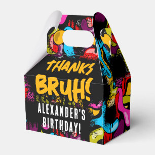 Bruh Neon-Graffiti-Hip-Hop-Street-Art-Geburtstag Geschenkschachtel