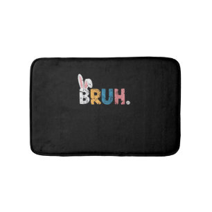 Bruh Oaster Bunny Niedlich Meme for Kids _2 Badematte