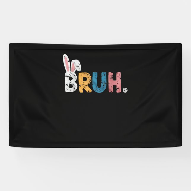 Bruh Oaster Bunny Niedlich Meme for Kids _2 Banner (Horizontal)