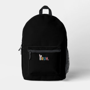 Bruh Oaster Bunny Niedlich Meme for Kids _2 Bedruckter Rucksack