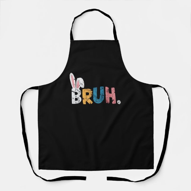 Bruh Oaster Bunny Niedlich Meme for Kids _2 Schürze (Vorderseite)