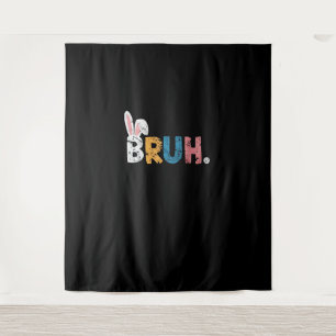 Bruh Oaster Bunny Niedlich Meme for Kids _2 Wandteppich