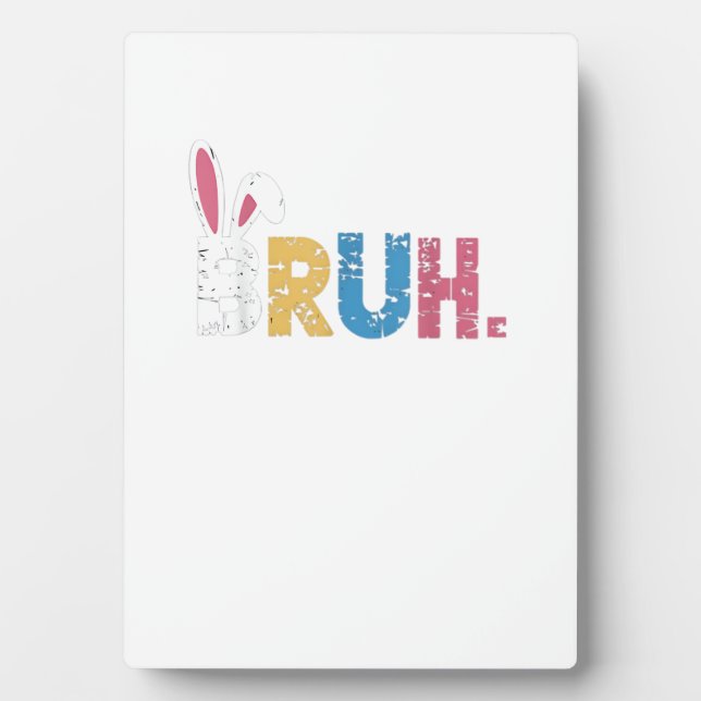 Bruh Oaster Bunny Niedlich Meme for Kids _3 Fotoplatte (Vorderseite)