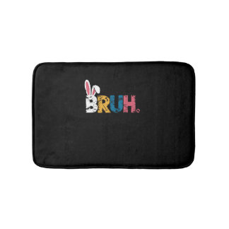 Bruh Oaster Bunny Niedlich Meme for Kids _6 Badematte