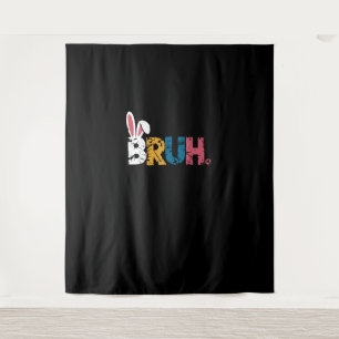 Bruh Oaster Bunny Niedlich Meme for Kids _6 Wandteppich