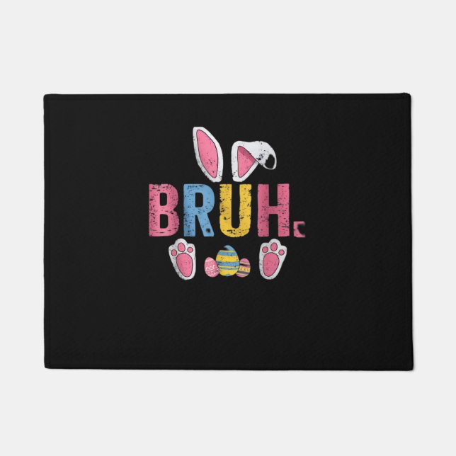 Bruh Oaster Bunny Niedlich Meme for Kids _7 Fußmatte (Vorderseite)
