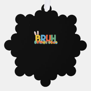 Bruh Oaster Bunny Niedlich Meme for Kids _9 Ornament Karte