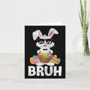 Bruh Oster Day Funny Rabbit Bunnies Oster Bruh K Karte