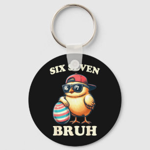 Bruh Ostern Küken Sechs Sieben 67 Meme Kinder Juge Schlüsselanhänger