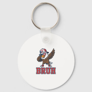 Bruh Patriotischer Adler Vintage Gravur T-Shirt De Schlüsselanhänger